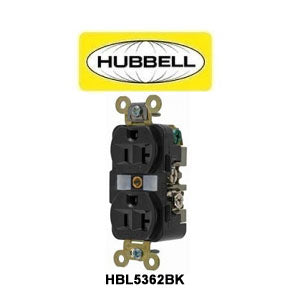 Duplex 3wire 5-15/20 Receptacle (Black)