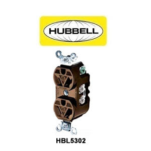 Duplex 3wire 7-15 Receptacle (Brown)
