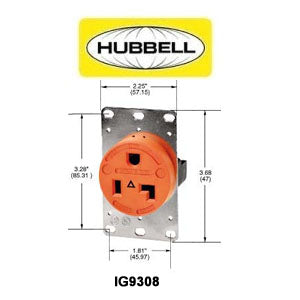 Isolated Ground Straight Blade 5-30R Receptacle