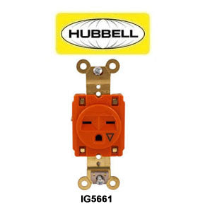 Isolated Ground Straight Blade Single 6-15R Receptacle