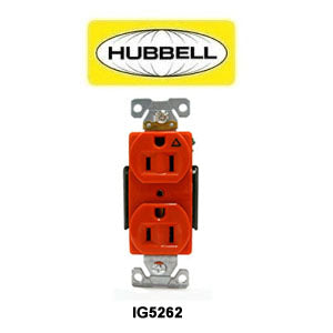 Isolated Ground Straight Blade Duplex 5-15R Receptacle