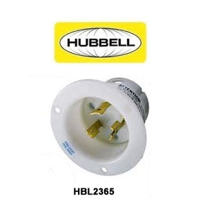 Locking Flanged Inlet L10-20 20A 3Wire