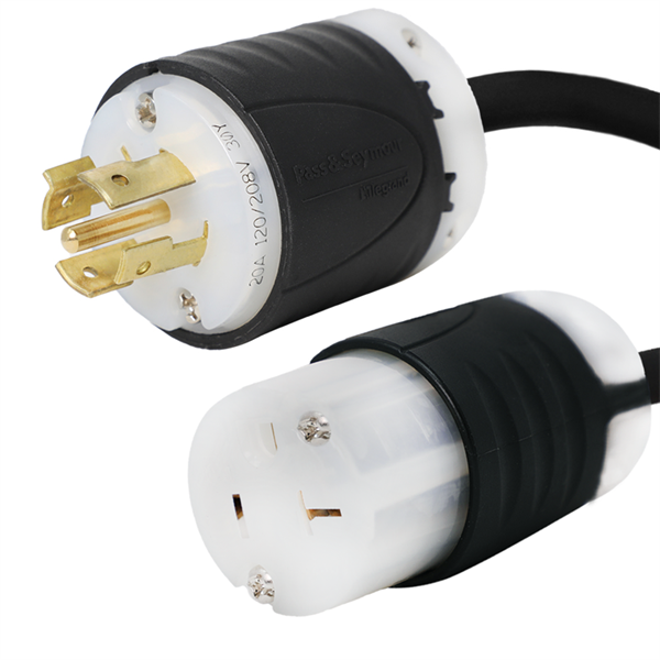 L21-20P to 5-15/5-20R Plug Adapter Power Cord