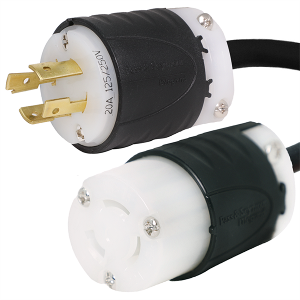 L14-20P to L6-15R Plug Adapter (1 Foot)