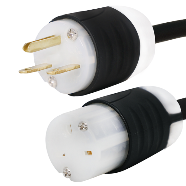 6-15P to 6-15/20R Plug Adapter Power Cord