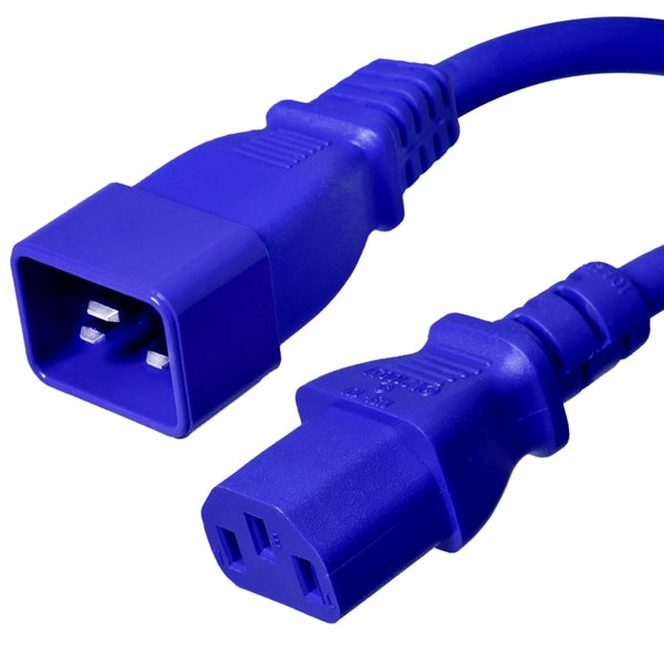 C20 to C13 Power Cord, 15A, 250V, 14/3 SJT +