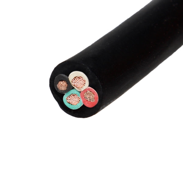 12/4 SOOW Bulk Wire Cord, 4-Wire, 20A, 600V, Outdoor Rated