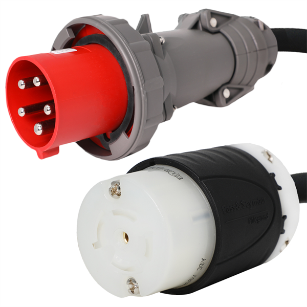 520P7W to L22-20R Plug Adapter Power Cord