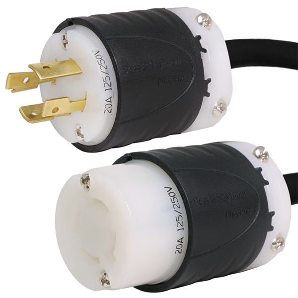 L14-20 Extension Cords, 20A, 125/250V, 12/4 SJOOW