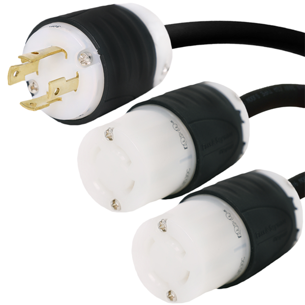 L15-30P to 2x L15-30R Splitter Power Cords