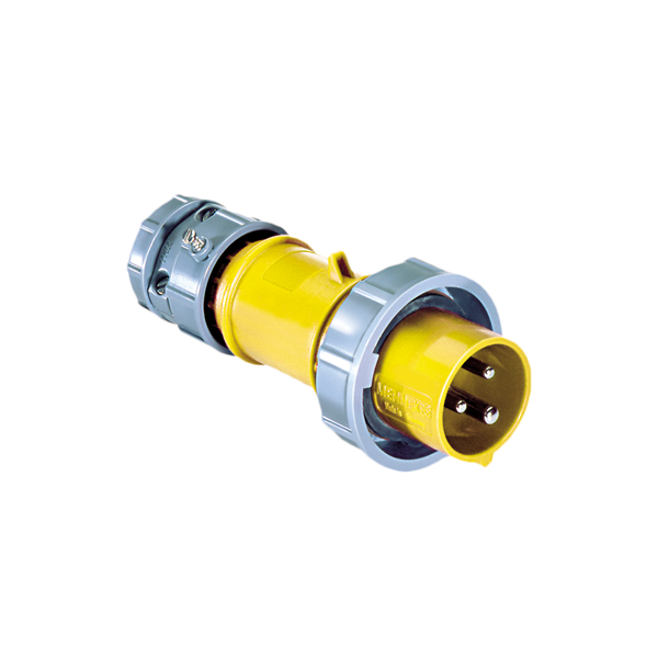 320P4W Plug - 20A, 110V - 125V 2-Pole / 3-Wire, IEC60309