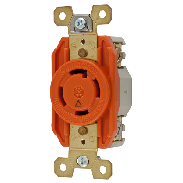 Hubbell IG2710 L14-30R Isolated Ground Twist-Lock Single Receptacle