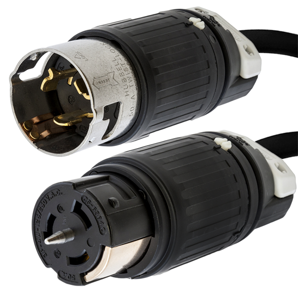 CS8365C to CS8364C Extension Cords, 50A, 250V, 6/4 SOOW