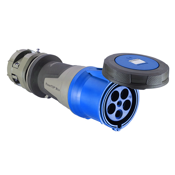 360C6W Connector - 60A, 220V - 250V 2-Pole / 3-Wire, IEC60309