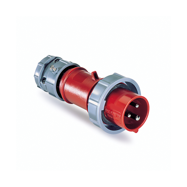 320P7W Plug - 20A, 480V 2-Pole / 3-Wire, IEC60309