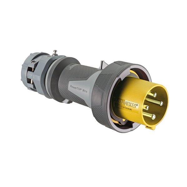 360P4W Plug - 60A, 110V - 125V 2-Pole / 3-Wire, IEC60309
