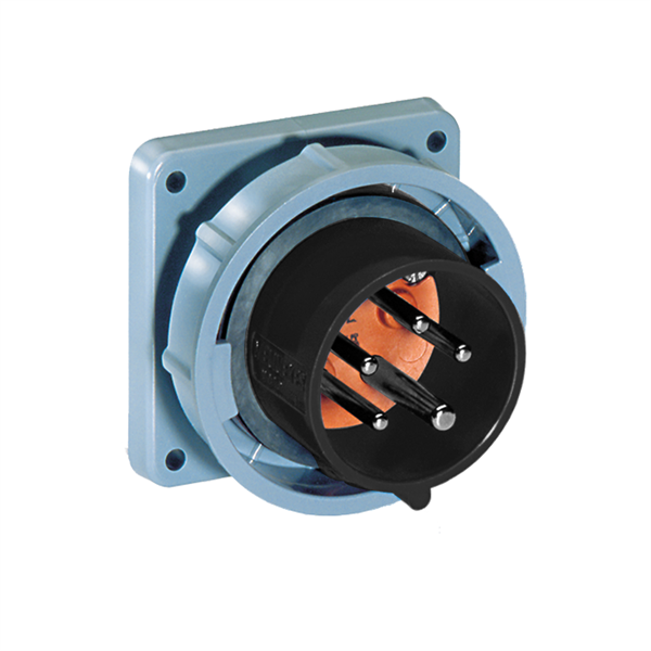 5100B5W Inlet - 100A, 600V 4-Pole / 5-Wire, IEC60309