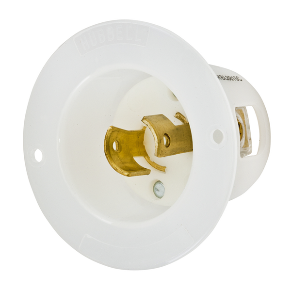 Hubbell L2-20P Twist-Lock® Flanged Inlet Rated for 20A/250V