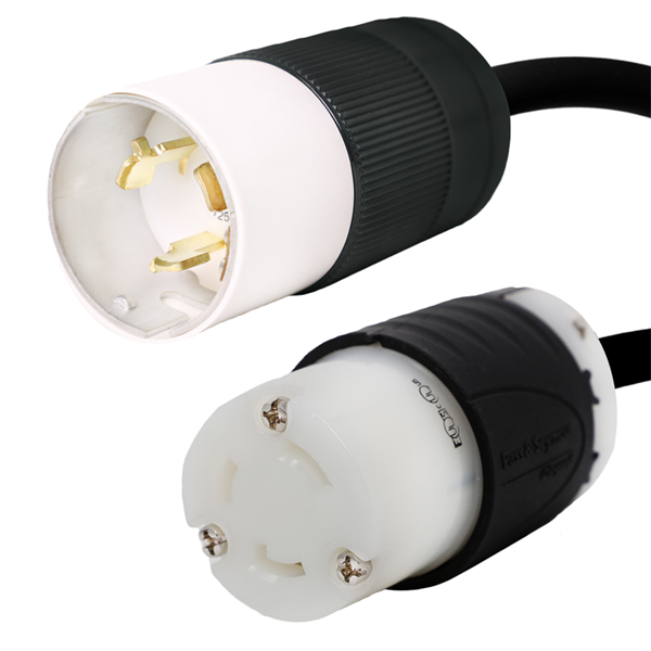 CS Style CS6365C to NEMA L5-30R Locking Plug Adapter Power Cord