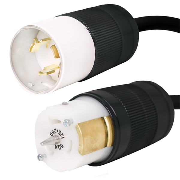 CS6365 to CS6364 Extension Cords, 50A, 125/250V, 6/4 SOOW