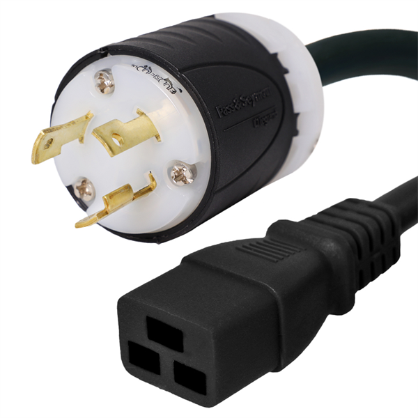 L5-30P to C19 Power Cord, 20A, 125V, 12/3 SJT