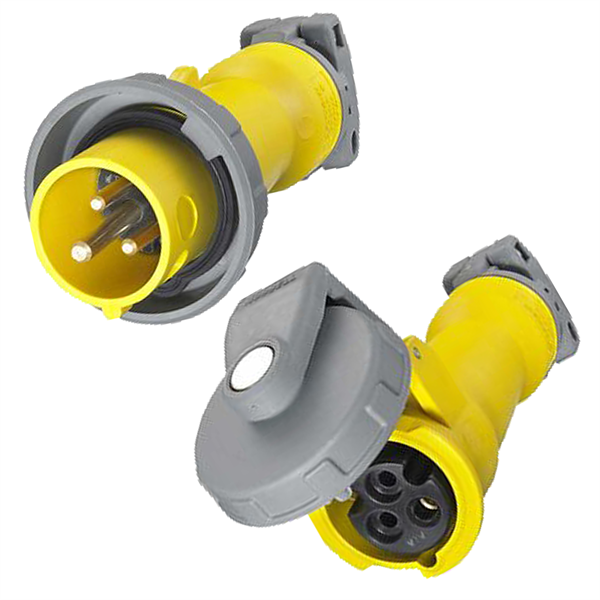 320P4W to 320C4W Pin and Sleeve Extension Power Cable - Rated 20A, 125V