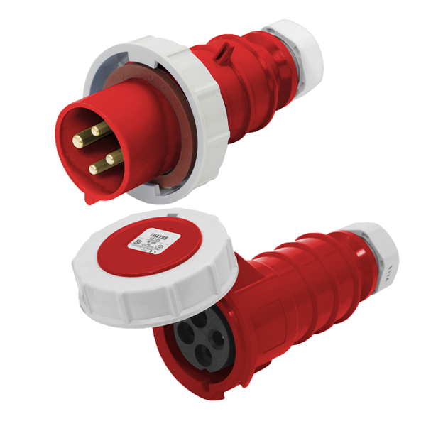 430P7W to 430C7W Pin and Sleeve Extension Power Cable - Rated 30A, 480V, 3Ø