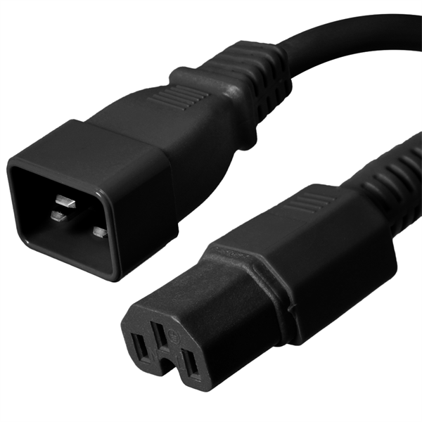 C20 to C15 Power Cords 15A, 250V, 14/3 SJT Cable