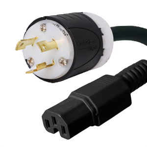 L6-30P to C15 Plug Adapter Power Cord