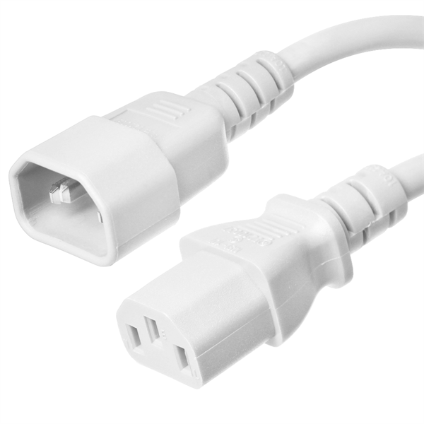 C14 to C13 Power Cords - 10A 250V, 18/3 SVT AWG +
