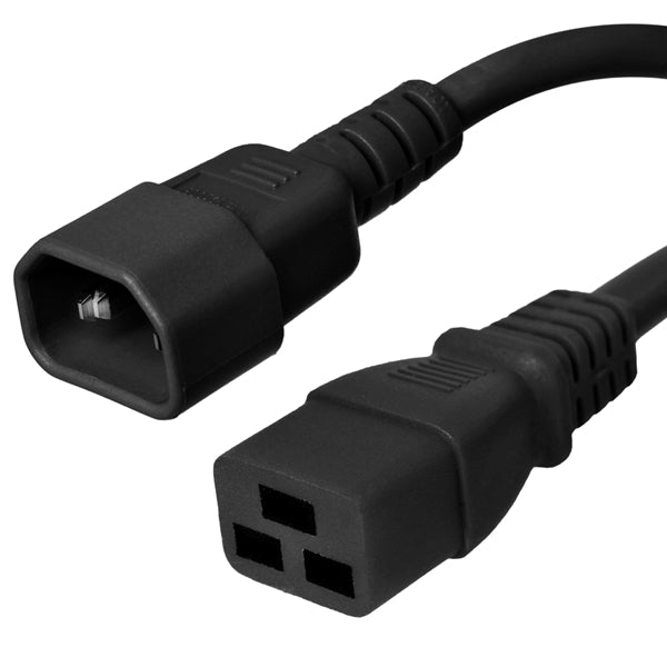 C14 to C19 Power Cords 15A, 250V, 14/3 SJT+