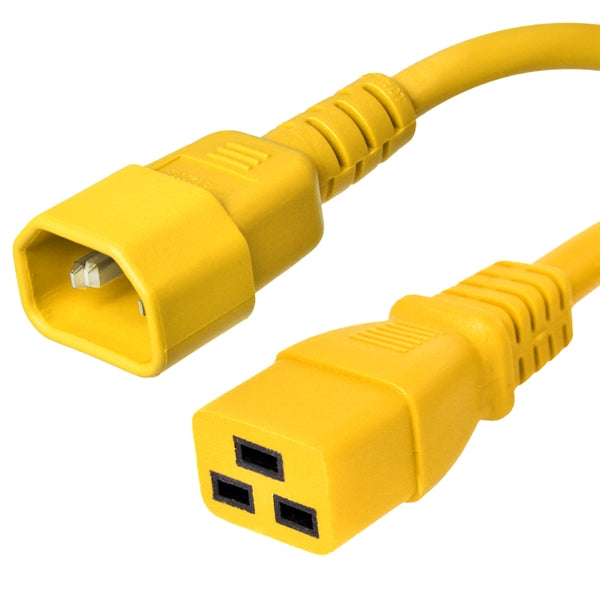 C14 to C19 Power Cords 15A, 250V, 14/3 SJT+