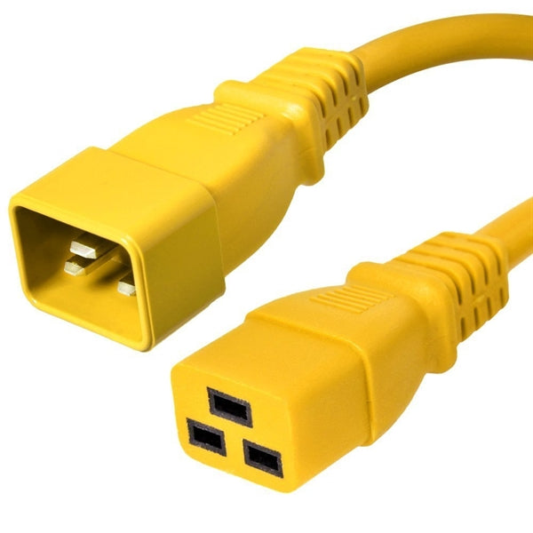 C20 to C19 Power Cords, 20A, 250V, 12/3 SJT+