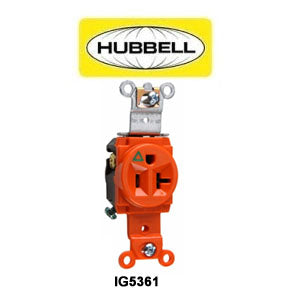 Isolated Ground Straight Blade Single 5-20R Receptacle
