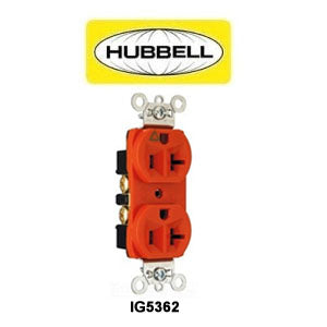 Isolated Ground Straight Blade Duplex 5-20R Receptacle