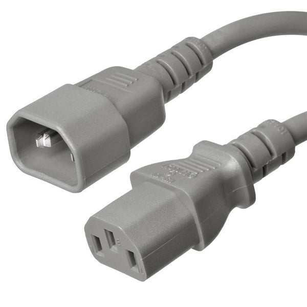 C14 to C13 Power Cords, 10A, 250V, 18/3 SJT