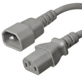 C14 to C13 Power Cords, 10A, 250V, 18/3 SJT