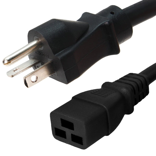 5-20P to C19 Power Cords, 20A, 125V, 12/3 SJT
