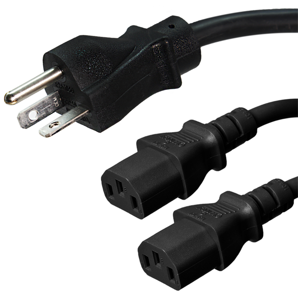 6-20P to 2 x C13 Splitter Power Cords