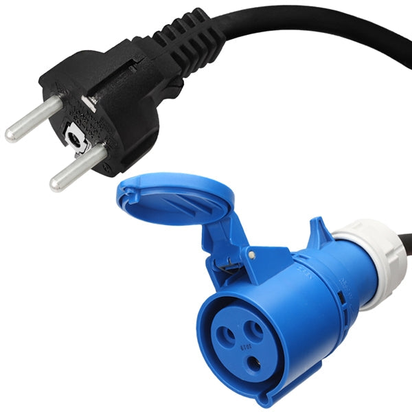 Schuko CEE7 to 332C6 Plug Adapter Power Cords