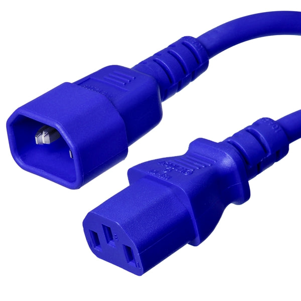 C14 to C13 Power Cords, 10A, 250V, 18/3 SJT
