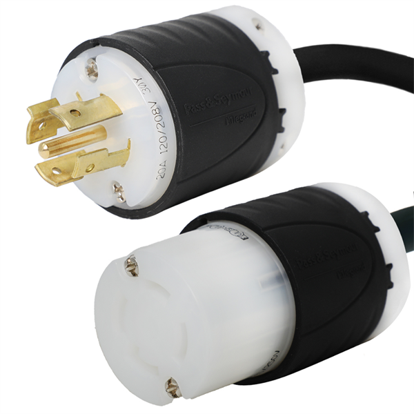 L21-20P to L14-30R Plug Adapter Power Cord
