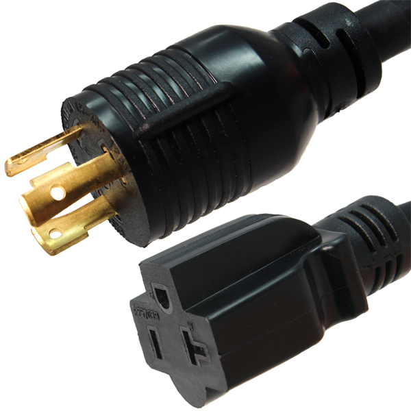 L5-30P to 5-15/20R Plug Adapter Power Cord