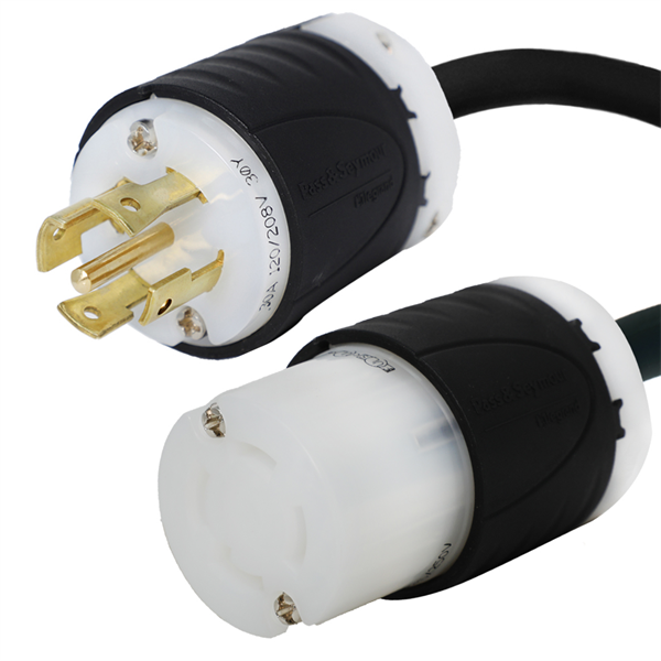 L21-30P to L14-30R Plug Adapter Power Cord