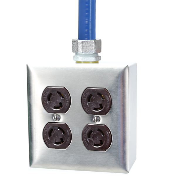 L5-15R Quad Box PDU Whips, 15A, 125V, 3-Wire Cables
