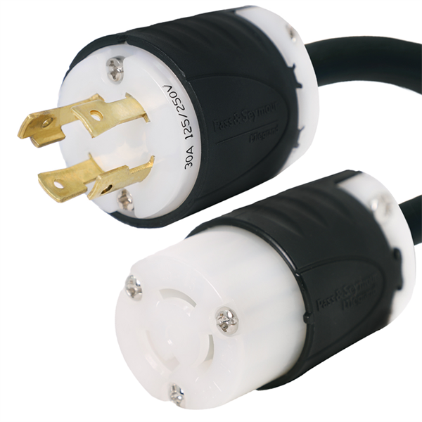 L14-30P to L5-15R Plug Adapter Power Cord