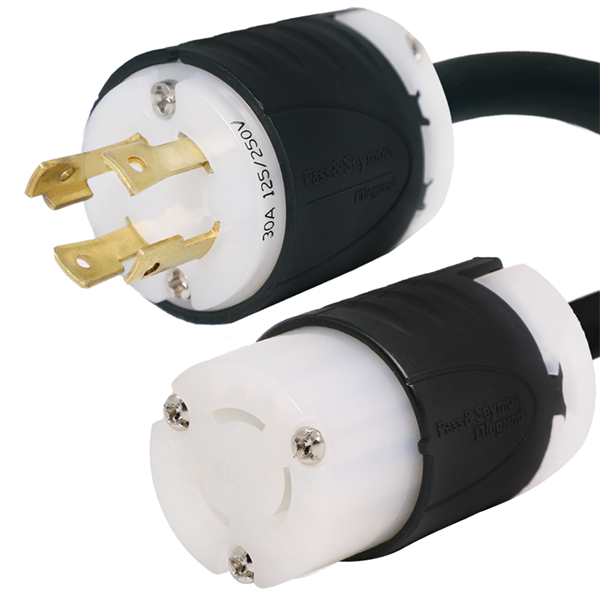 L14-30P to L6-15R Plug Adapter Power Cord