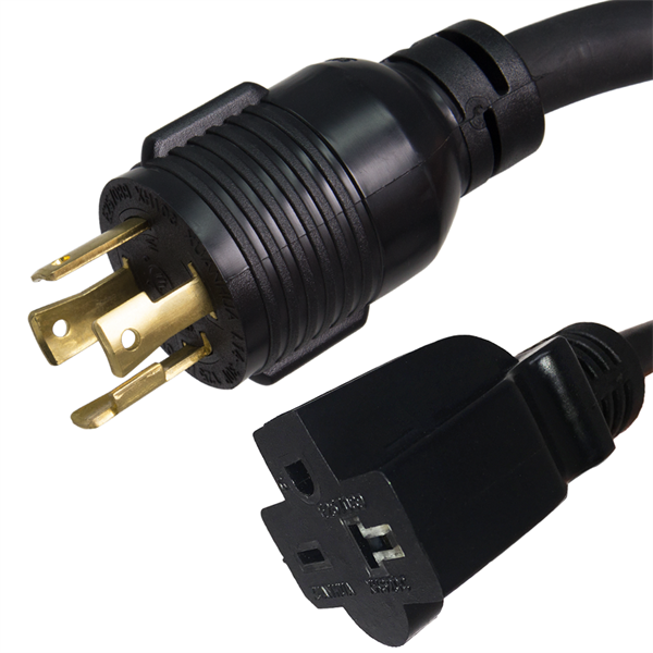 L14-30P to 6-15/6-20R Plug Adapter Power Cord