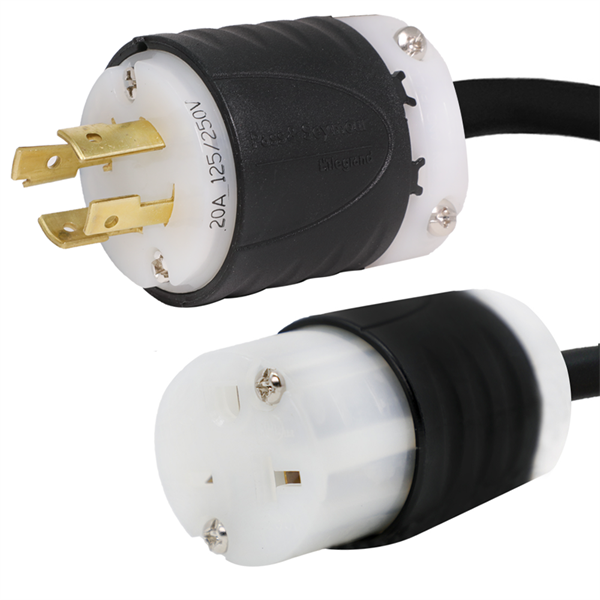 L14-20P to 6-15/20R Plug Adapter (1 Foot)