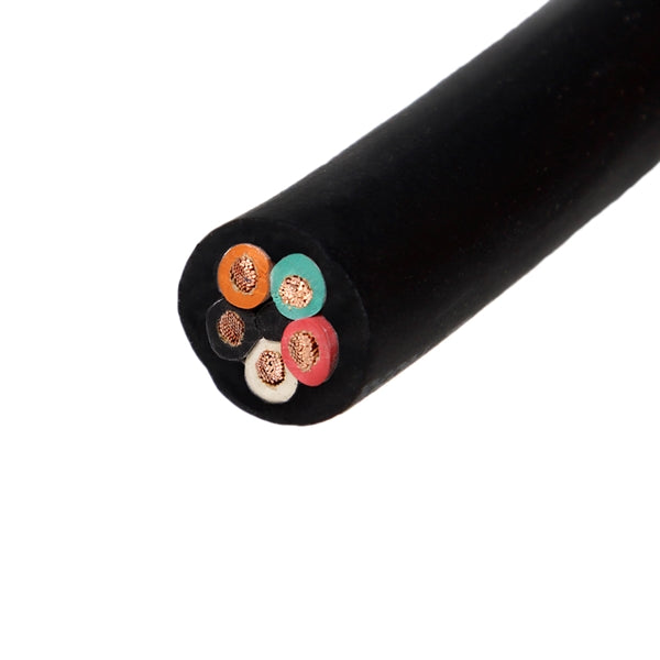 12/5 SOOW Bulk Wire Cord, 5-Wire, 25A, 600V, Outdoor Rated